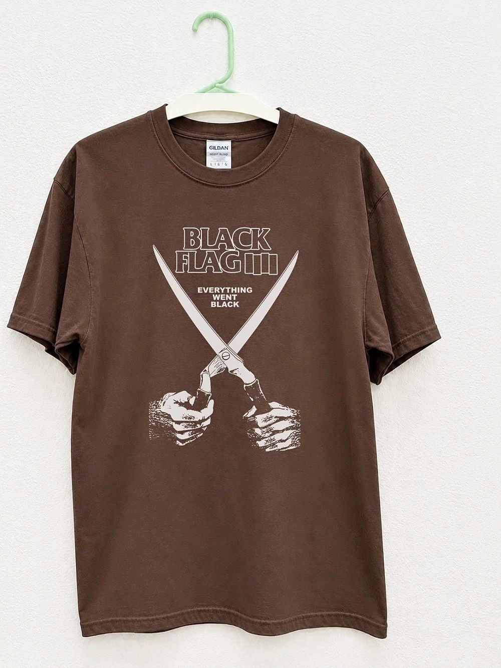 BLACK FLAG Graphic Tee in Brown